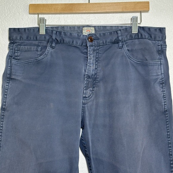 Faherty Comfort Twill Jean Pant Men's Blue Chino Casual 38 - Picture 1 of 15